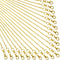 TecUnite 24 Pack Gold Snake Chain Necklace Chains with Lobster Clasps Gifts DIY for Jewelry Making, 1.2 mm...