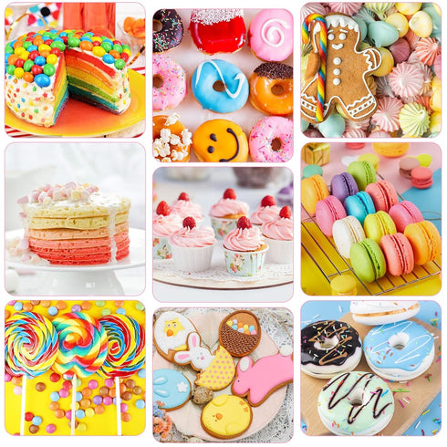 Food Coloring Gel for Baking, 128g Cake Food Coloring Cherrysea Vibrant Gel Food Dye for Easter Egg,Icing, Fondant, Macaron, Frosting, Cookie, Glu...