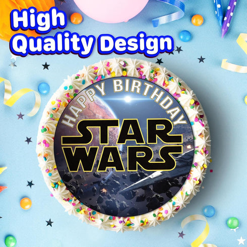 7.5 Inch Edible Cake Toppers – Galactic Space and Friends Adventure Themed Birthday Party Collection of Edible Cake Decorations...