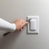Qdos Safety StayPut Double Outlet Plug Cover - One Plug Covers both Outlets! Secure Fit and Beveled Edges Prevent Small Fingers from Removing Unli...