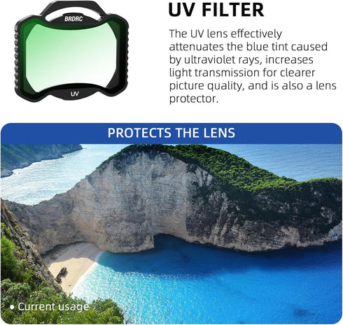 Avata 2 UV Filter, Camera Ultraviolet Protection Lens Filters Set Compatible with DJI Avata 2 Drone Accessories - Aluminum...