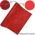 Sparkly Red Chunky Glitter Fabric Roll 12 x 52 inch Shiny Solid Color Christmas Faux Leather for Cricut Bows Earrings Key Chains (17032#5)...