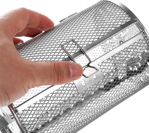 Air Fryer Oven Basket,360 Degree Heating Rotating Design Oven Cages Rotisserie Basket for Baking Nuts, Coffee Beans, Peanut or BBQ Roaster Tool,7....