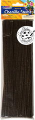 Creativity Street Chenille Stems/Pipe Cleaners 12 Inch x 4mm 100-Piece, Brown...