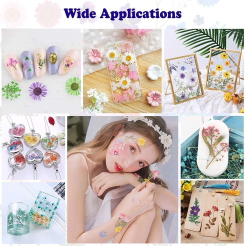 92 Pcs Purple Dried Pressed Flowers Real Natural Leave Petals for DIY Resin Candle Jewelry Nail Crafts...