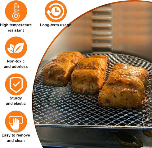 Air Fryer Dehydrator Racks 3 Pack, Air Fryer Oven Accessories, Air Flow Racks Dehydrate Fruits and Meats Compatible with 6.3 QT Chefman, Power XL ...