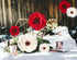 Paper Flower Decorations for Wall, Flower Wall Decor for Birthday Wedding Backdrop Baby Nursery Wall Decor Baby Showers Bridal Shower (Red+White, ...
