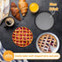 Beasea Mini Tart Pans for Baking, 2pcs 8 Inch Tart Pan with Removable Bottom Small Non Stick Carbon Steel Quiche Pie Pans for Oven Baking...