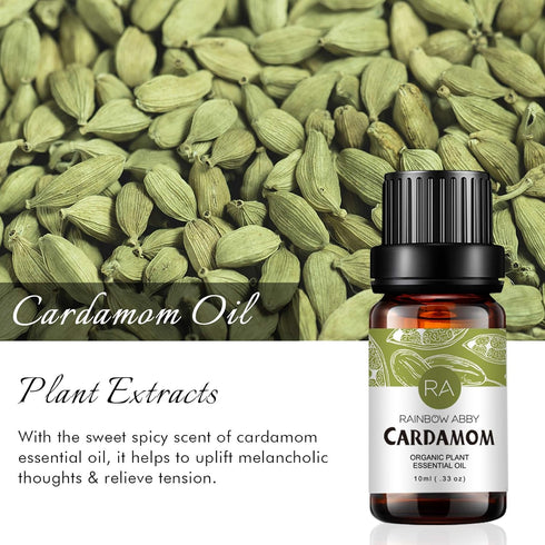 Cardamom Essential Oil 100% Pure Oganic Plant Natrual Cardamom Oil for Diffuser Message Skin Care - 10ML...