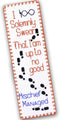 Personalized.Design Counted Cross Stitch Kit of Bookmark ‘Mischief Managed - I Solemnly Swear That I Am Up to No Good’...