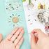 SUPERFINDINGS 12 Colors Glass Connectors 48Pcs Electroplated Crystal Faceted Beads Linking Charms Rhinestone Charm Links with Brass Findings Golde...