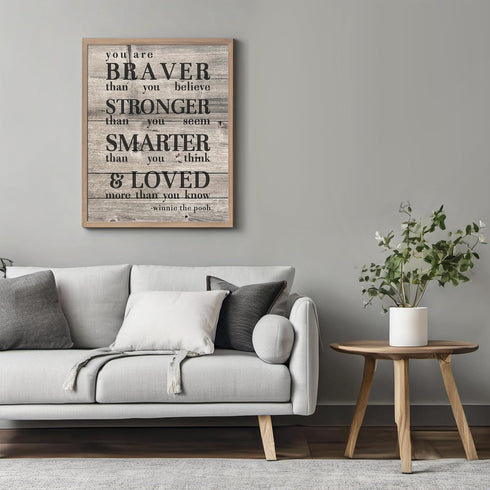 Posterizer 1 pcs-Winnie the pooh-positive encouraging quote-Inspirational Women's Art-Comedy Art-Gift for Girls, Boys, Teens-decor for Girls, Teen...