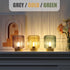 Battery Operated Lamp, Modern Table Lamp Cordless Bedside Lamps, Glass Battery Powered Lamp with LED Bulb Decorative Battery Operated Lamps for Li...