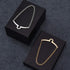 JOVIVI 2pcs Set Men's Silver Golden Necktie Tie Clips Link Chain Cravat Collar Pins Brooch w/Box...