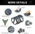 Puppy Harness Escape Proof Dog Harness for Small Dogs - Waterproof Reflective Breathable Dog Vest with Handle for Daily Walking, Training (Gray, X...