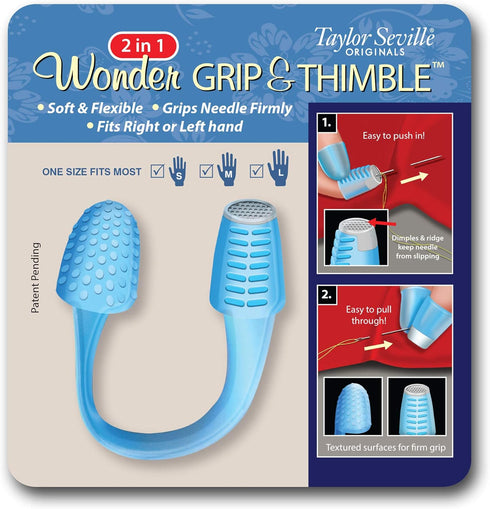 Taylor Seville Originals Wonder Grip and Thimble-Sewing Notions and Accessories-Sewing Supplies...
