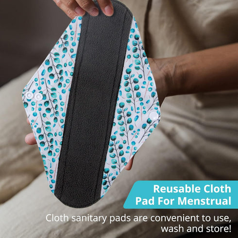 7pcs Set 1 pc Mini Wet Bag +6pcs Absorbent Reusable Sanitary Pads/Washable Cloth Menstrual Pads(Autumn,S)…...