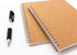DSTELIN Blank Spiral Notebook, 6-Pack, Soft Cover, Sketch Book, 100 Pages / 50 Sheets, 7.5 inch x 5.1 inch, 100GSM, (Brown)...