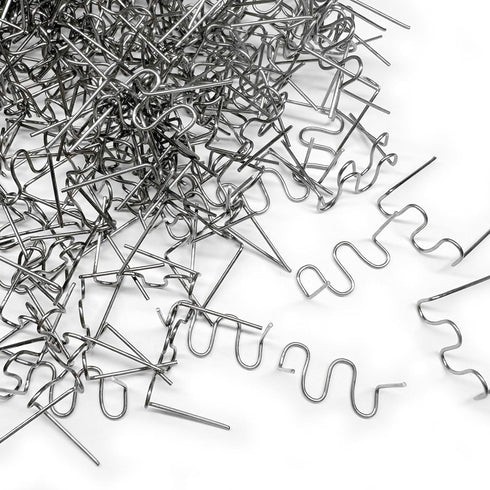 1000pcs Plastic Welder Staples,0.6mm Plastic Welding Staples,Wave Hot Staples Welding Supplies for Plastic Welder Gun to All Plastic Fix Repair Ca...