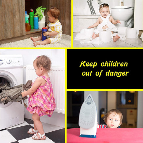 New & Improved - Door knob Baby Safety Cover - 5 Pack - Deter Little Kids from Opening Doors with A Child Proof Door Handle Lock - Driddle...
