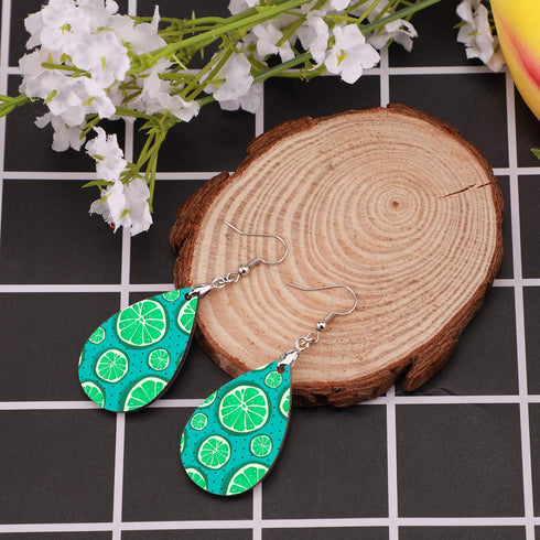 SAVITA 16 PCS Sublimation Earring Blanks, MDF Sublimation Printing Earrings, Unfinished Teardrop Earring Pendant with Earring Hooks for Jewelry DI...