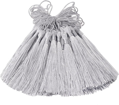 Aokbean 100pcs 5 Inches Handmade Silky Floss Soft Craft Bookmark Tassels with Loops for DIY, Jewelry Making, Graduation Tassel,Bookmarks,Souvenir ...