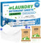 FIXSMITH Laundry Detergent Sheets - 100 Loads (50 Sheets) Fresh Linen Scent - Hypoallergenic,Eco Friendly Laundry Detergent Strips Ultra-Concentra...