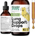 Lung Support Drops for Dogs - Vegan Dog Respiratory Health Supplements - Herbal Respiratory Support for Dogs w/Mullein Leaf and Echinacea Herb - L...
