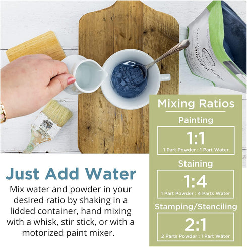 Miss Mustard Seed's MilkPaint for Furniture, Wood, Cabinets, Walls, Brick, and Stone, Water Based, All Natural, Eco Friendly, Organic, No VOCs (Fa...