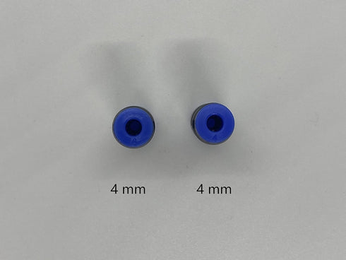 zjxed 4mm OD x 4mm OD Pneumatic quick Connector Push to Connect fittings Straight pneumatic push to connect fitting (Pack of 10)...