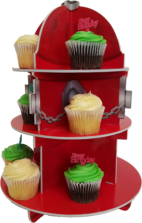 Cupcake Stand for Children's Parties, Fire Hydrant, Fire Fighter Theme!...