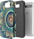 Rosebono Dual Layer Shockproof Hard Cover Graphic Case for Galaxy J7 - SM-J727 (Green Mandala)...