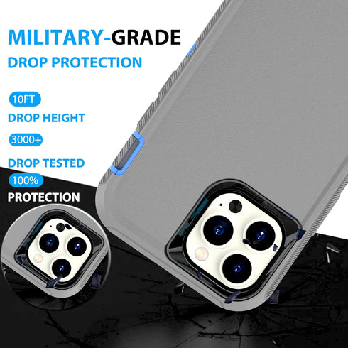 YmhxcY for iphone 14 Pro Case Shockproof Dropproof Dust-Proof Drop Proof 3-in-1 Durable Phone Case Heavy Duty Protection Phone Case Cover for Appl...