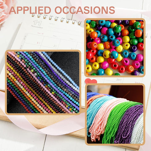 BENBO Curved Beading Needle Set, 6 Pieces Curved Needles Bead Spinner Needles Stainless Beading Needles Steel Loader String Bead Needle with 2 Pie...
