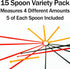 SuperDosing Static-Free Micro Scoop Variety Pack 6 Milligram - 30 Mg Measuring Spoons 15 Pack. Sturdy For Easy, Mess-Free Nootropic Supplement Pow...