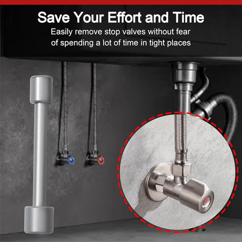 Plumbing Tools Angle Stop Wrench, Angle Stop Removal Tool for Professional Plumber, Plumbers Wrench Tools for Installing a New Compression Angle S...