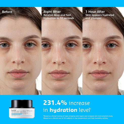 belif The True Cream Aqua Bomb | New & Improved | Hydration in 10 Seconds | Hyaluronic Acid, Niacinamide | Lightweight Hydrating Daily Moisturizer...