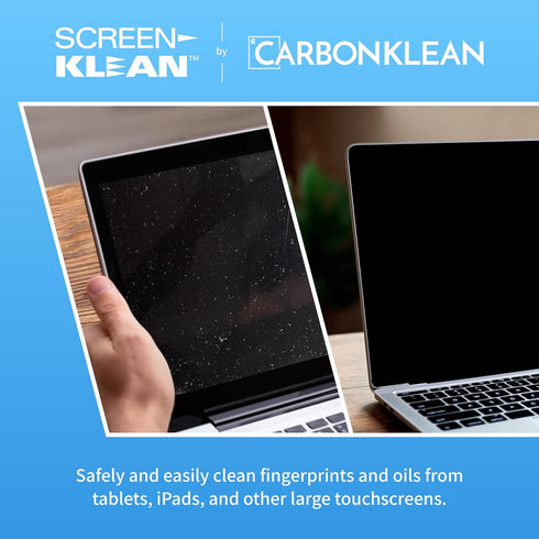 CarbonKlean ScreenKlean Tablet Screen Cleaner - Compatible with iPad, Android & Amazon Tablet - with Carbon Microfiber Tech - Injected Pink - 1 Co...