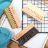 YoungJoy 3 Pieces Dual Sided Sneaker Shoe Cleaner Brush Set Shoes Clean Brush Kit Both Boar and Plastic Bristles with Microfiber Cloth (B)...