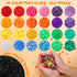 KAMJUNTAR 2810pcs Pony Beads Bracelet Making Kit,DIY Jewelry Making Kit Hair Beads 24 Colors Rainbow Plastic Kandi Beads 1000 Elastic Rubber Bands...