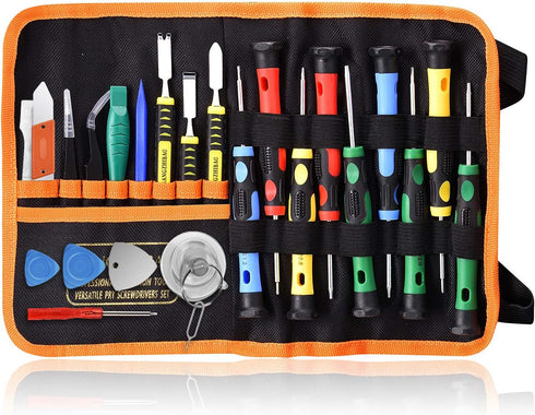 25pcs Electronics Repair Tool Kit, GangZhiBao Precision Screwdriver Set Magnetic for Fix Apple iPhone,Cell Phone,Smart Watch,Computer,PC,Tablet,iP...