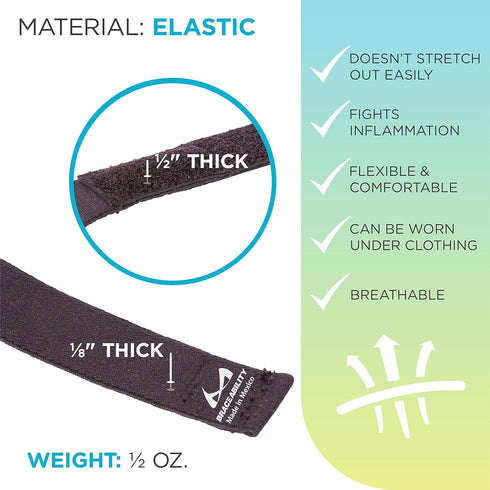 BraceAbility Epicondylitis Brace | Elbow Strap for Medial/Lateral Epicondyle Pain and Tendonitis Arm Compression Support Band for Men or Women (On...