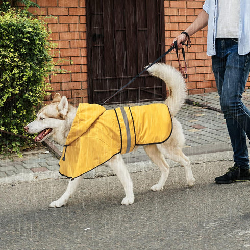 Raincoat for Dogs - Waterproof Reflective Rain Coat Slicker Poncho, Lightweight Safety Dog Raincoat Jacket for Small, Medium, Large Dogs (X-Large,...
