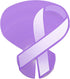 Fundraising For A Cause Large Paper Purple Ribbon Cutouts – Awareness Paper Ribbon Decorations - Donation to Support Alzheimer’s, Domestic Abuse, ...