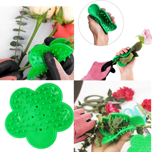 4PCS Rose Thorn Tools, Rose Leaf Thorn Strippers, Rose Thorn Remover Tools and Garden Gloves Use for Home Florist Supplies...