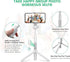 Selfie Stick Tripod with Wireless Remote Controller Pouch Extendable Adjustable Stand Mount Light-Weight V-Log Compatible with All Apple iPhone, S...