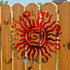 Moxweyeni 12 Inch Sun Metal Wall Art Outdoor Decor Wacky Large Sun Metal Art Sun Metal Wall Decor Pool Decorations for Home Bedroom Living Room Of...