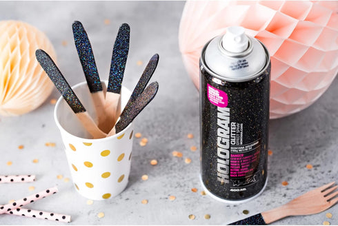 Montana Cans Montana Effect 400 ml Hologram Glitter Color, Clear Spray Paint...