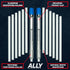 ALLY Tools Two Round Soapstone Holder with 14 Welding Quality Round Soapstone Pens Refills for Welders - Perfect for Making Removable Markings on ...