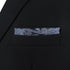 S&W SHLAX&WING Pocket Square for Men Space Blue with Light Steel Blue Patterned Floral for Suit...